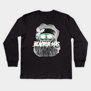 Merry black christmas Kids Long Sleeve T-Shirt